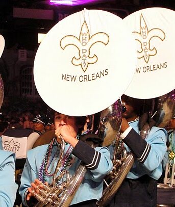 student band performing at the Superdome in New Orleans